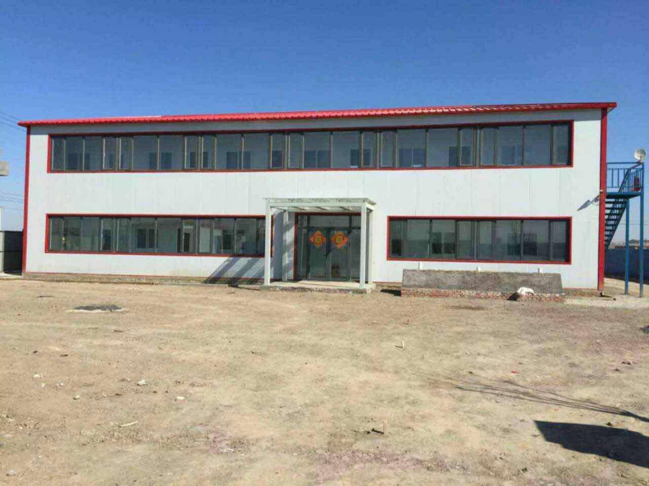 山東濟南簡易活動房搭建岩棉復合板可回收  3