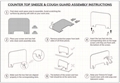 Plexiglass Sneeze Guard for Counter and Desk   5