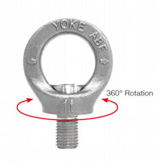 不锈钢吊环 YOKE原装进口不锈钢旋转吊环 高强度防腐蚀吊环