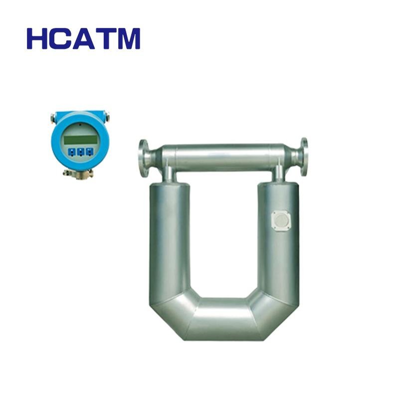 4-20mA SS304 SS316 DN5-DN200mm Flange Connection Oil Coriolis Mass Flow meter 2
