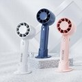 Portable RechargeableTurbo Leavies Hand Fan with Phone Holder