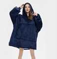 Cheap Low Moq Portable Wearable 80*120cm 800g Sweatshirt Blanket Oversize Fleece 5