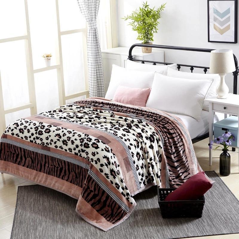 modern coral fleece blanket office nap flannel blanket gift blanket  4
