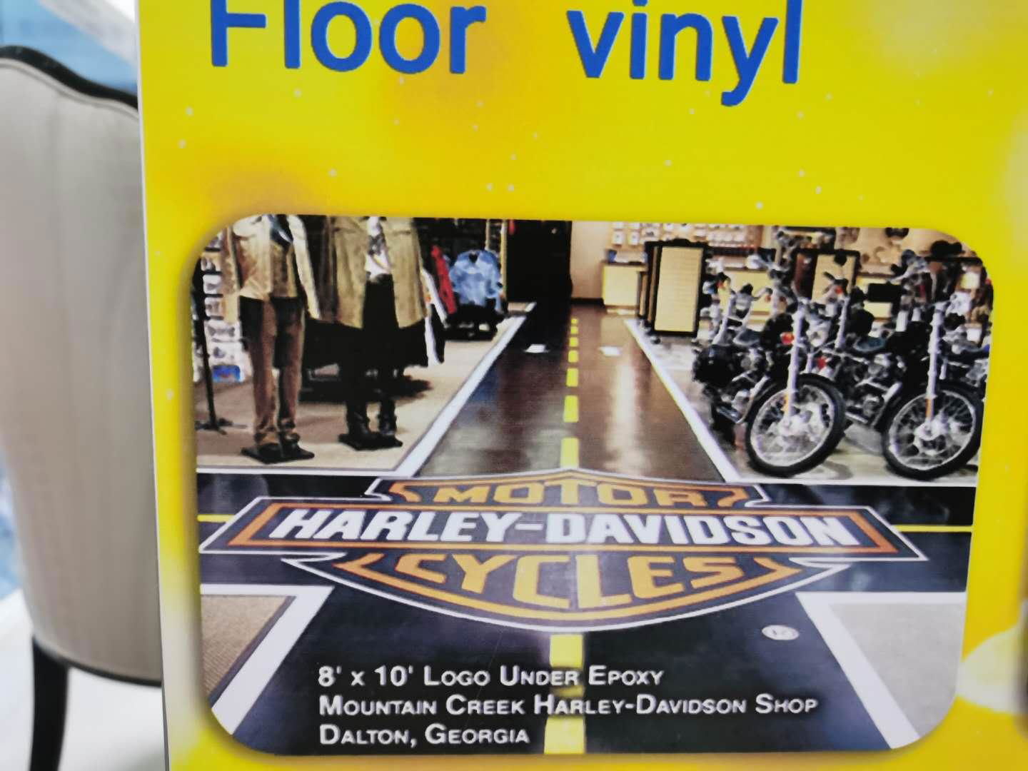Digital printing vinyl self- adhesive floor sticker 3