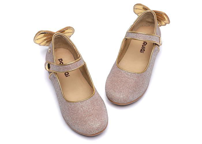 Little Girls Dress Party Mary Jane Princess Flats Shoes 23-30 3