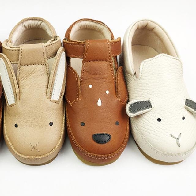 Kids Shoes Genuine Leather Sole Shoes Toddler for Boys and Girls 2