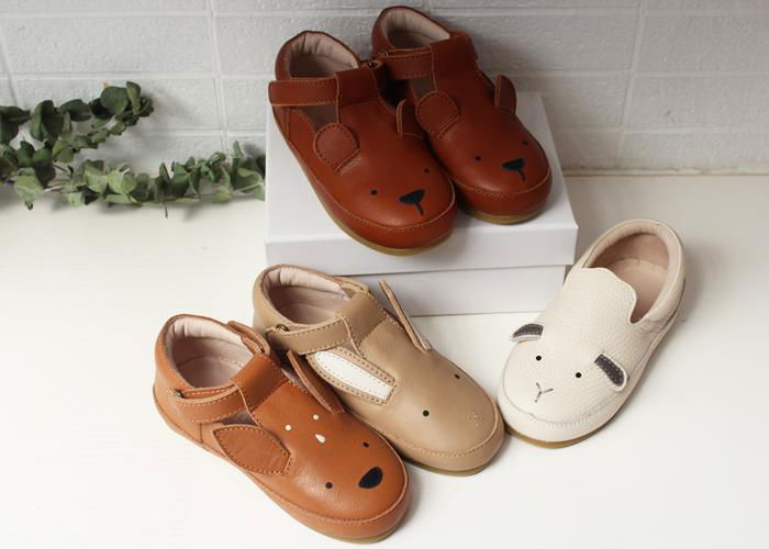 Kids Shoes Genuine Leather Sole Shoes Toddler for Boys and Girls 5