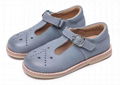 T Bar Leather Kids Soft Shoes School