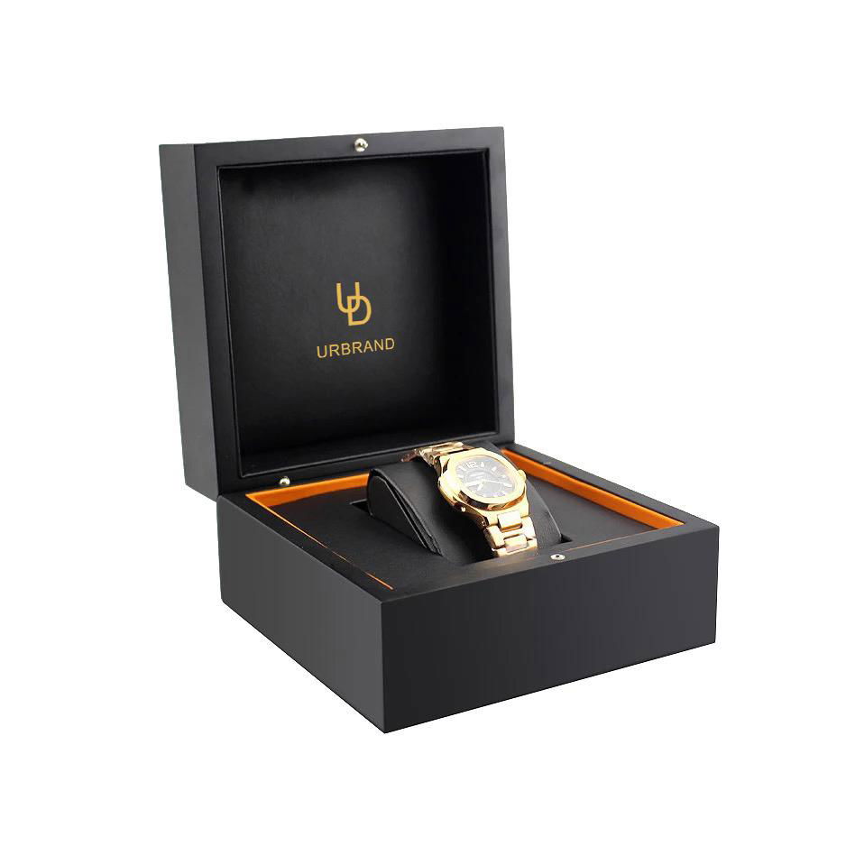 Urbrand Customized High Quality Black Matte PaintingWooden Single Watch Box