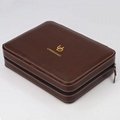 URBRAND Wholesale Brown/Black PU Leather Quality Travel box watch case with a cu 2