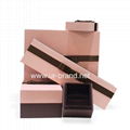 2020New Design Rectangle Fancy Cardboard Jewelry Box With Ribbon Bow Customized  2