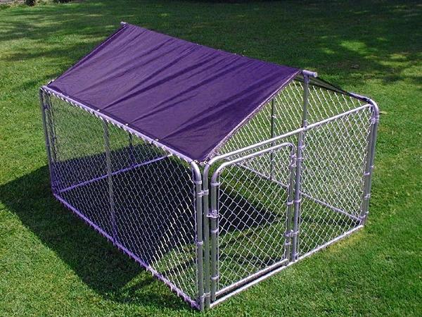 Chain Link Dog Cage 2