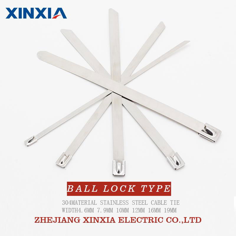 304 Naked Stainless Steel Cable Tie Ball Lock Types
