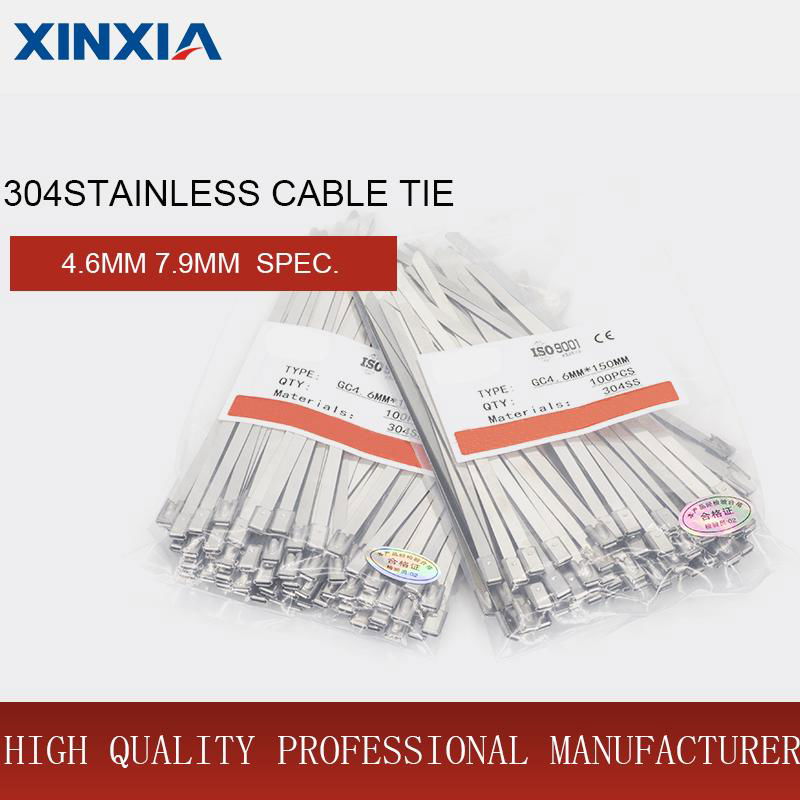 304 Naked Stainless Steel Cable Tie Ball Lock Types 2
