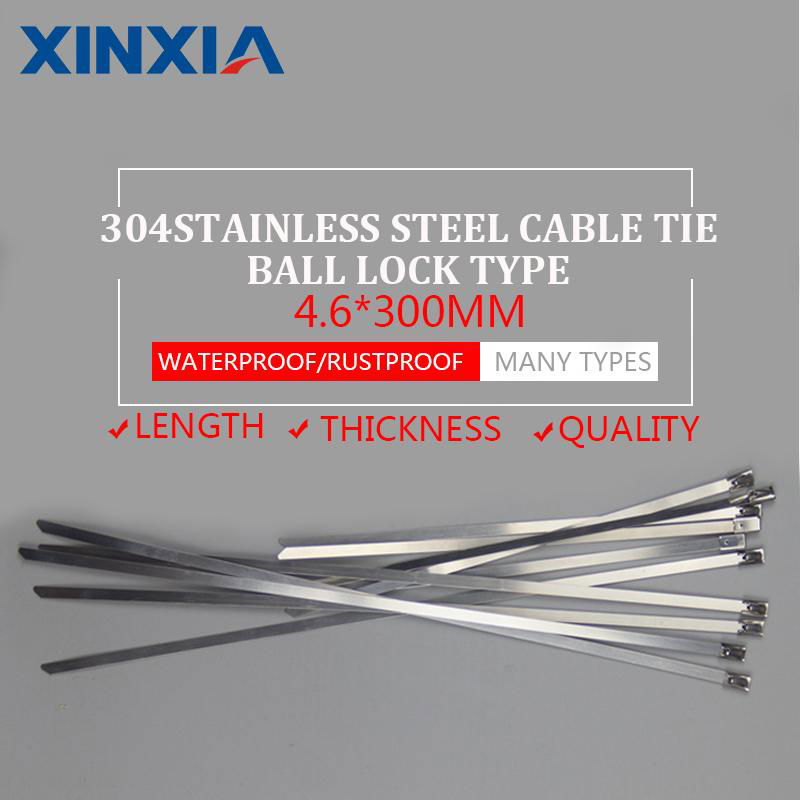 304 Naked Stainless Steel Cable Tie Ball Lock Types 5