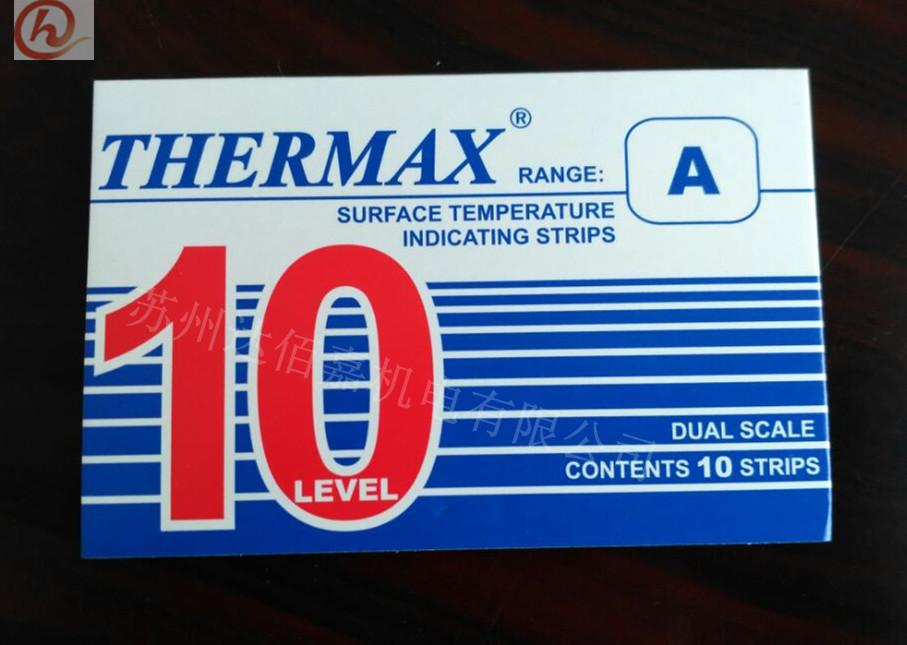原裝英國THERMAX測溫紙熱敏試紙變色溫度標籤示溫紙10A:40-71℃