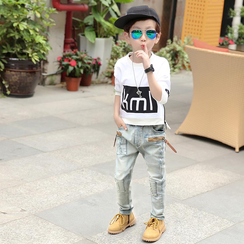 Kids Boys Clothes Jeans Pants Denim Clothing Long Bottoms Baby Boy Trousers 3