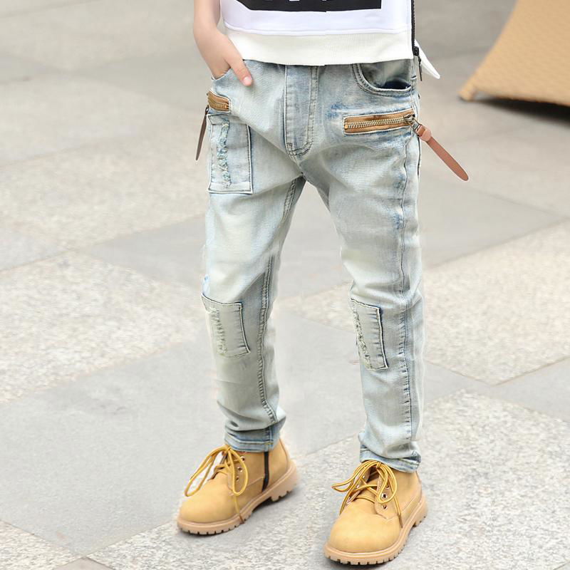 Kids Boys Clothes Jeans Pants Denim Clothing Long Bottoms Baby Boy Trousers 2