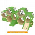 High-quality Honeycomb Soft play equipment Combined slides for toddlers  