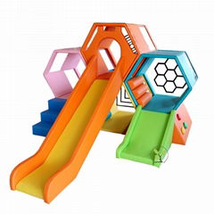 High-quality Honeycomb Soft play equipment Combined slides for toddlers  