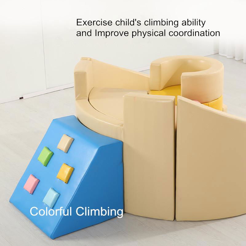  Indoor soft climbing & sliding playe quipment Sensory Integration Training toys 3