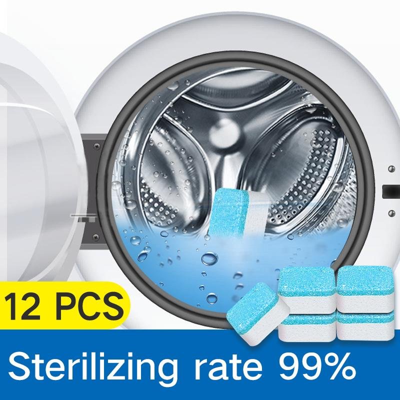 china supplier one box 12 pcs washing machine detergent cleaner 