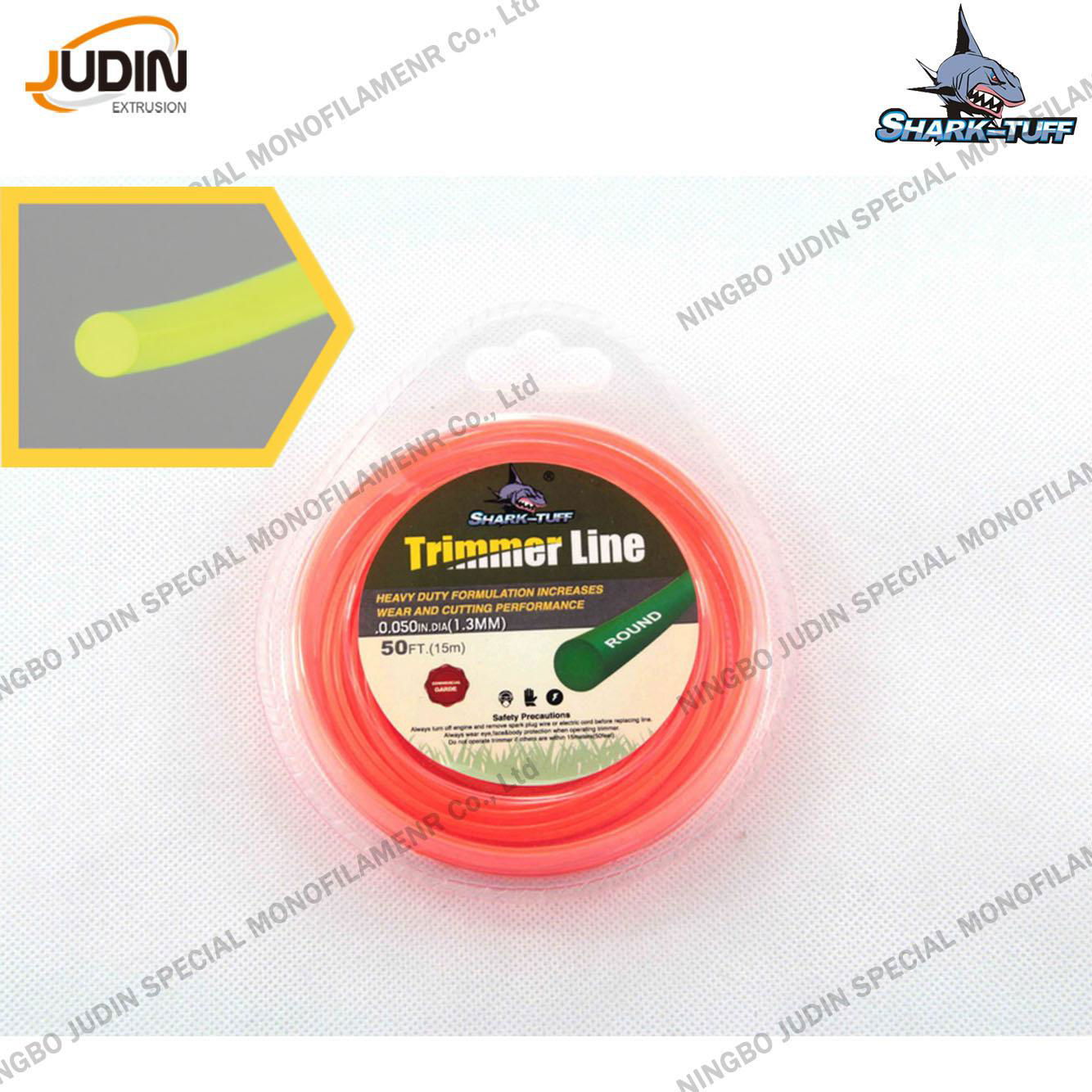 High efficiency grass cutter nylon line different shape trimmer line 