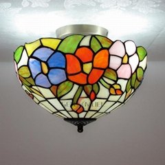 Stained glass aisle Tiffany night lamp ceiling lights