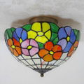 Stained glass aisle Tiffany night lamp ceiling lights 2
