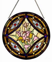 Handmade DIY 16 Inch Hanging Stained Glass Window