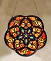 Handmade DIY 16 Inch Hanging Stained Glass Window 2