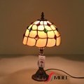 Custom Wholesale 8 Inch Handmade Antique Stained Glass Tiffany Table Lampe 2