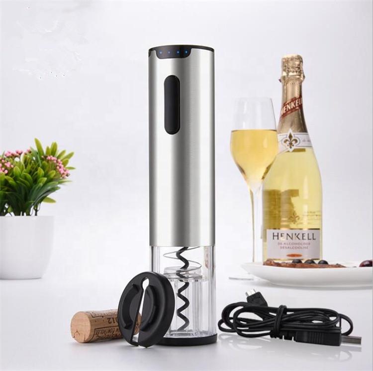 Factory Price Automatic Rechargeable Electric Wine Opener With Foil