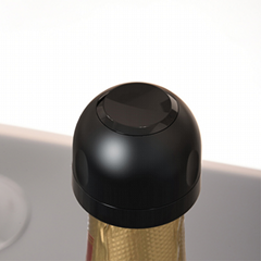 Wine Set Abs Silicone Black Champagne stopper