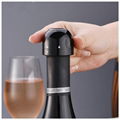 Wine Set Abs Silicone Black Champagne stopper 3