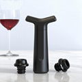 Top Seller Custom Black Vacuum Wine Stopper  5