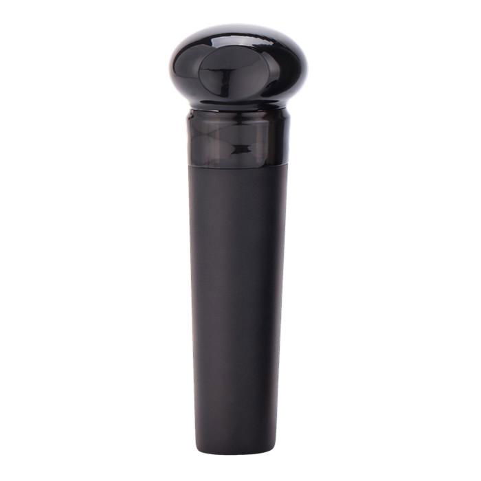 Custom Logo Black Silicone Wine Bottle Stopper Vacuum