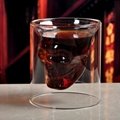 Double Wall Cool Crystal Skull Shot Glass Drink Wine Cup for A Whiskey Halloween 4