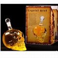 New Design 1000ml Skeleton Head Skull Glass Bottle For Wine 5