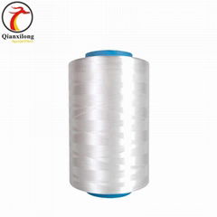 High strength UHMWPE//HPPE yarn