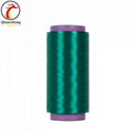 Green UHMWPE colored yarn