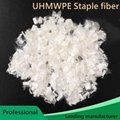 UHMWPE staple fiber for concrete