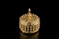 Luxury crystal Jewelry box gold Jewelry display holder Jewel case 2