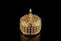 Luxury crystal Jewelry box gold Jewelry display holder Jewel case