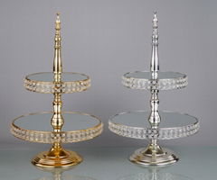 Cake stand | Handmade crystal beaded cup cake stand|Cake display