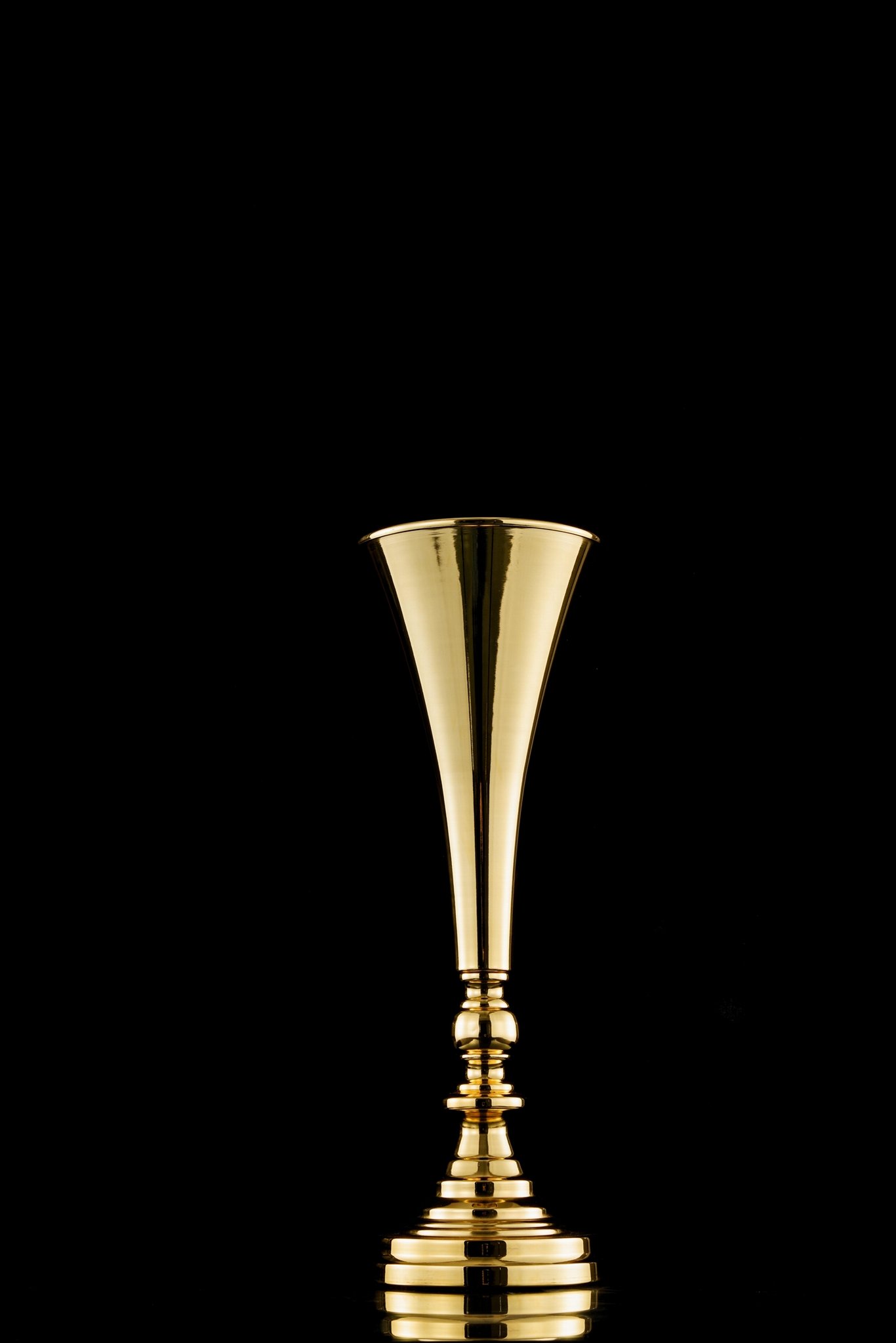 Tall metal Vase|Wedding floral arrangement|gold metal trumpet vase for Homedecor 3