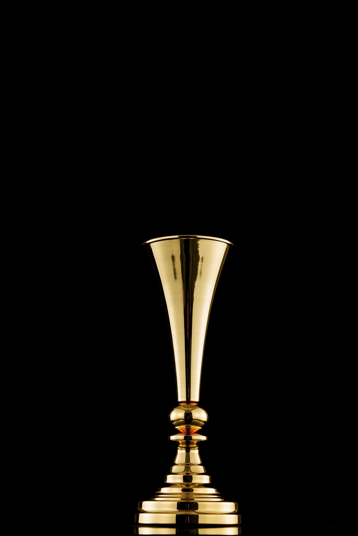 Tall metal Vase|Wedding floral arrangement|gold metal trumpet vase for Homedecor 4