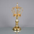 Candle Holders gold Crown Shape Candle Holder crystal Candle Stand  