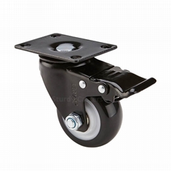 Furniture Accessories Table Swivel Casters With Polyurethane Wheels