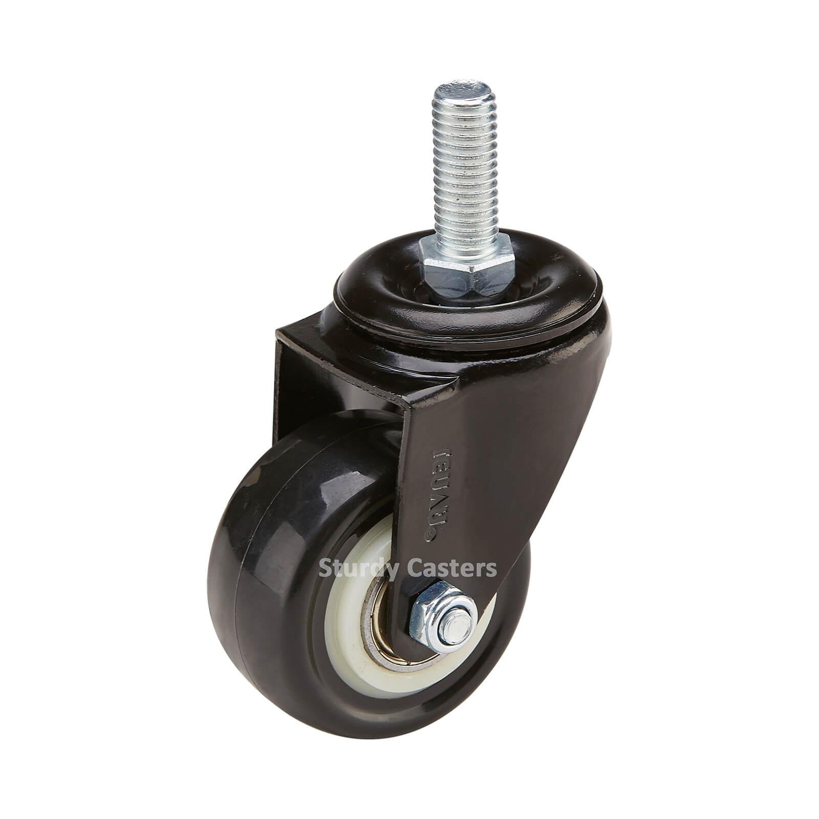 Stool Casters Stem Design with Polyurethane Wheel for High Loads